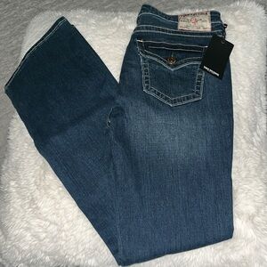 True Religion Jeans 29 Woman  Dark Roper wash Denim Becca MD SN flap  Boot Cut